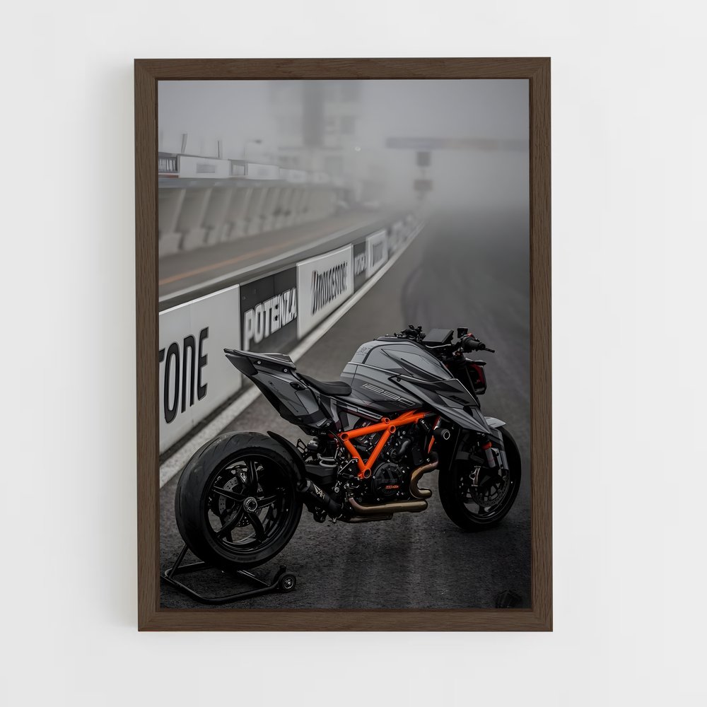 Poster Piste Brumeuse – affiche KTM Moto (vue 5)